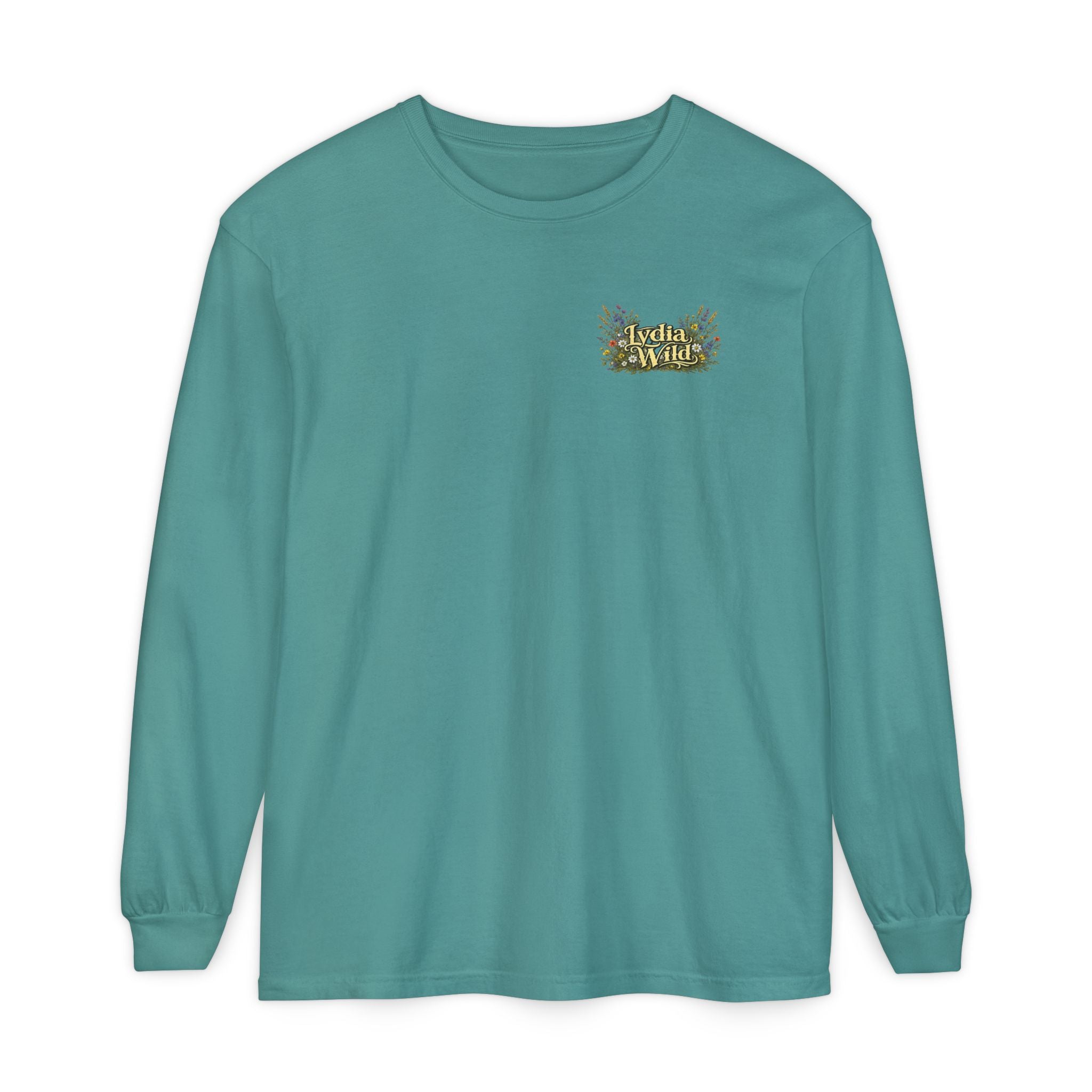 Lydia Wild Floral Logo Long Sleeve Tee