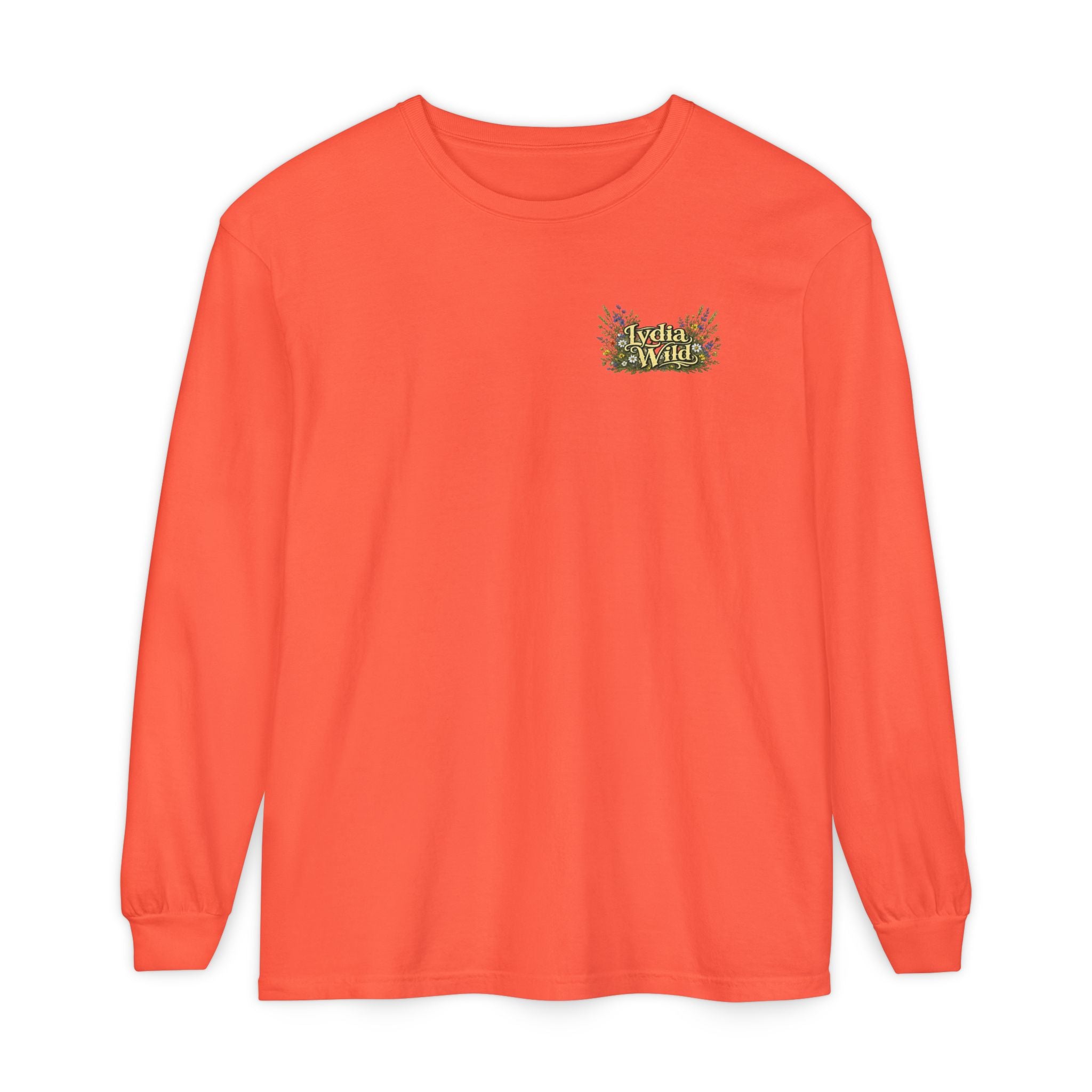 Lydia Wild Floral Logo Long Sleeve Tee