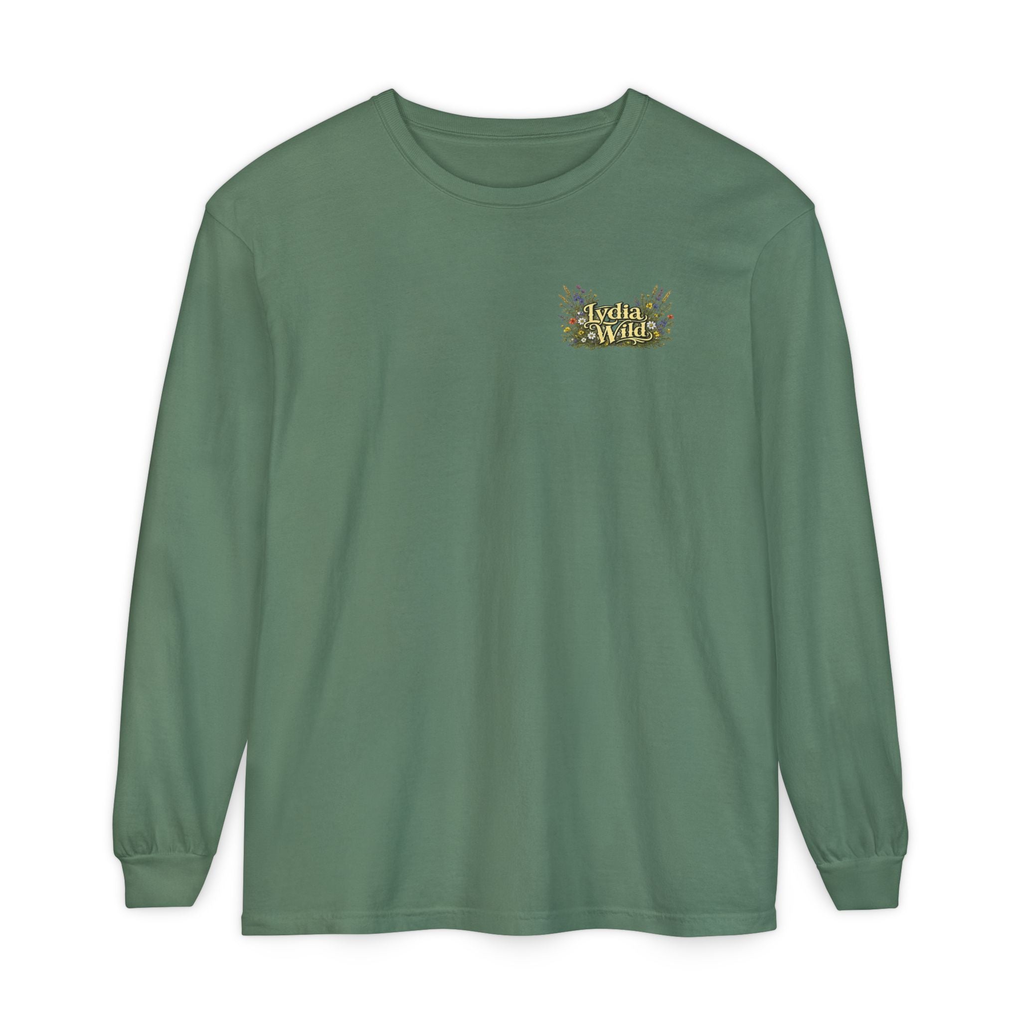 Lydia Wild Floral Logo Long Sleeve Tee
