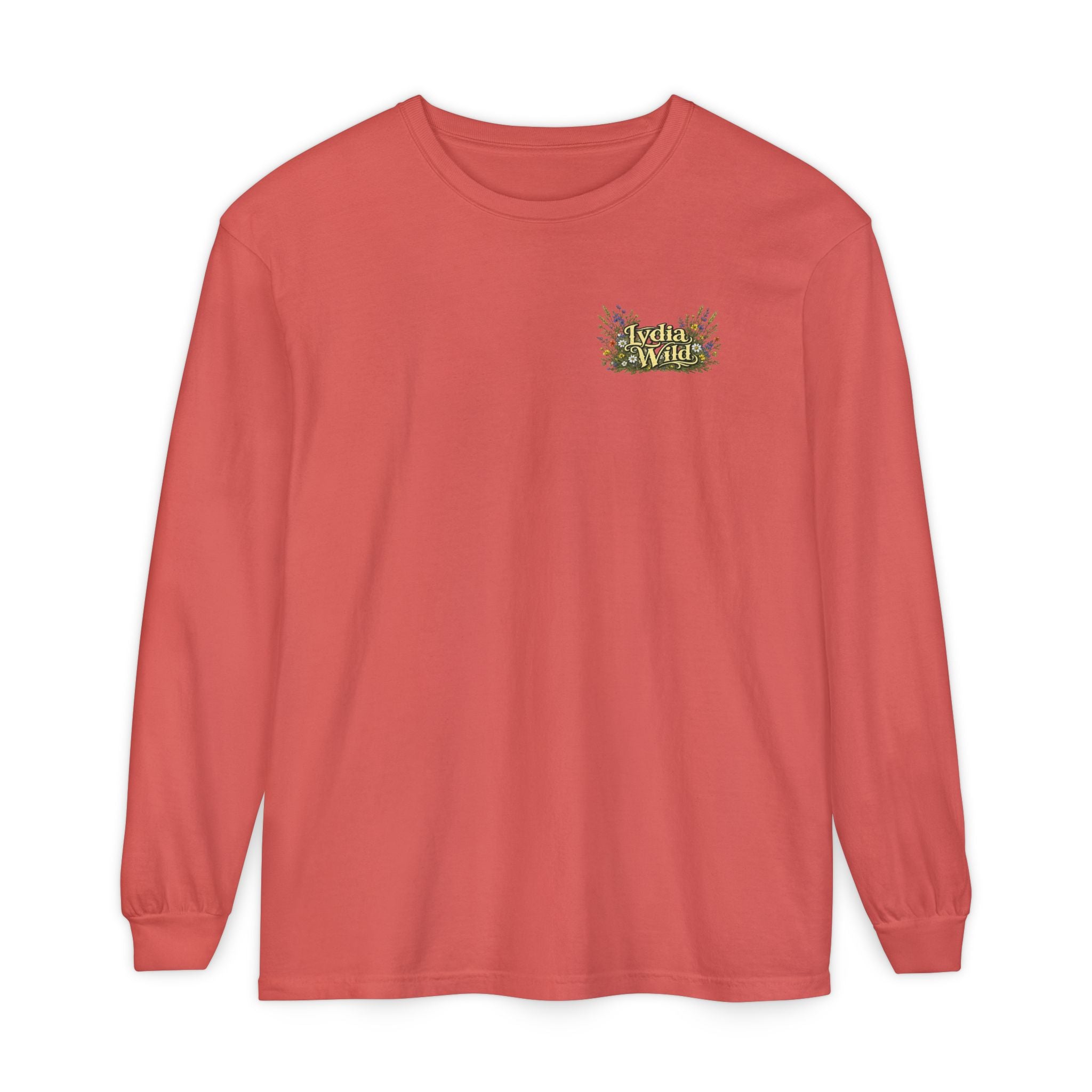 Lydia Wild Floral Logo Long Sleeve Tee