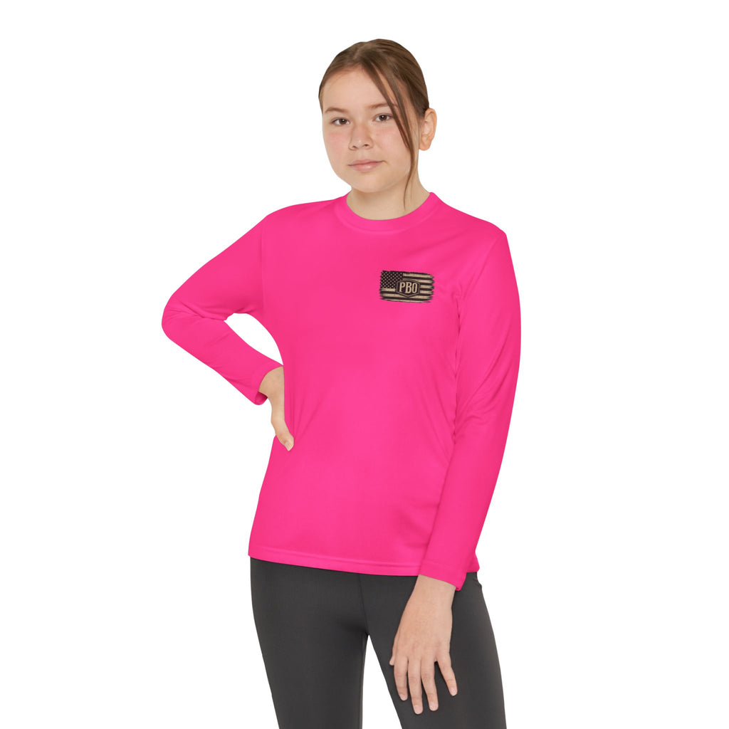 PBO Fishing long sleeve youth shirt