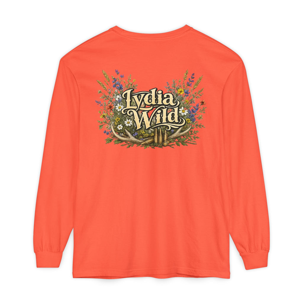 Lydia Wild Floral Logo Long Sleeve Tee