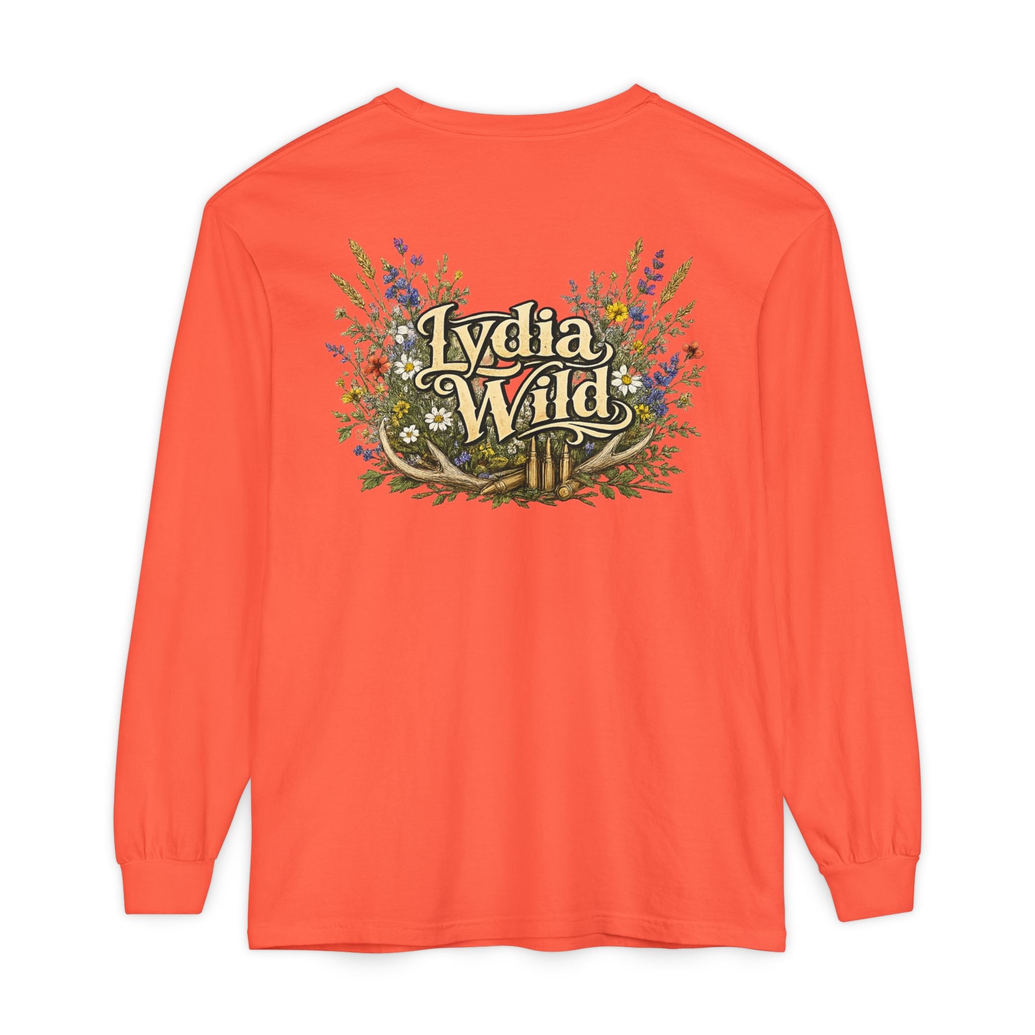 Lydia Wild Floral Logo Long Sleeve Tee
