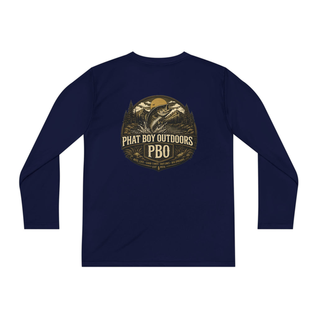 PBO Fishing long sleeve youth shirt