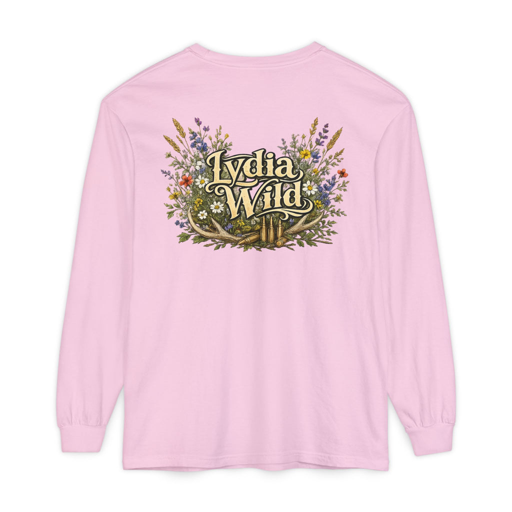 Lydia Wild Floral Logo Long Sleeve Tee