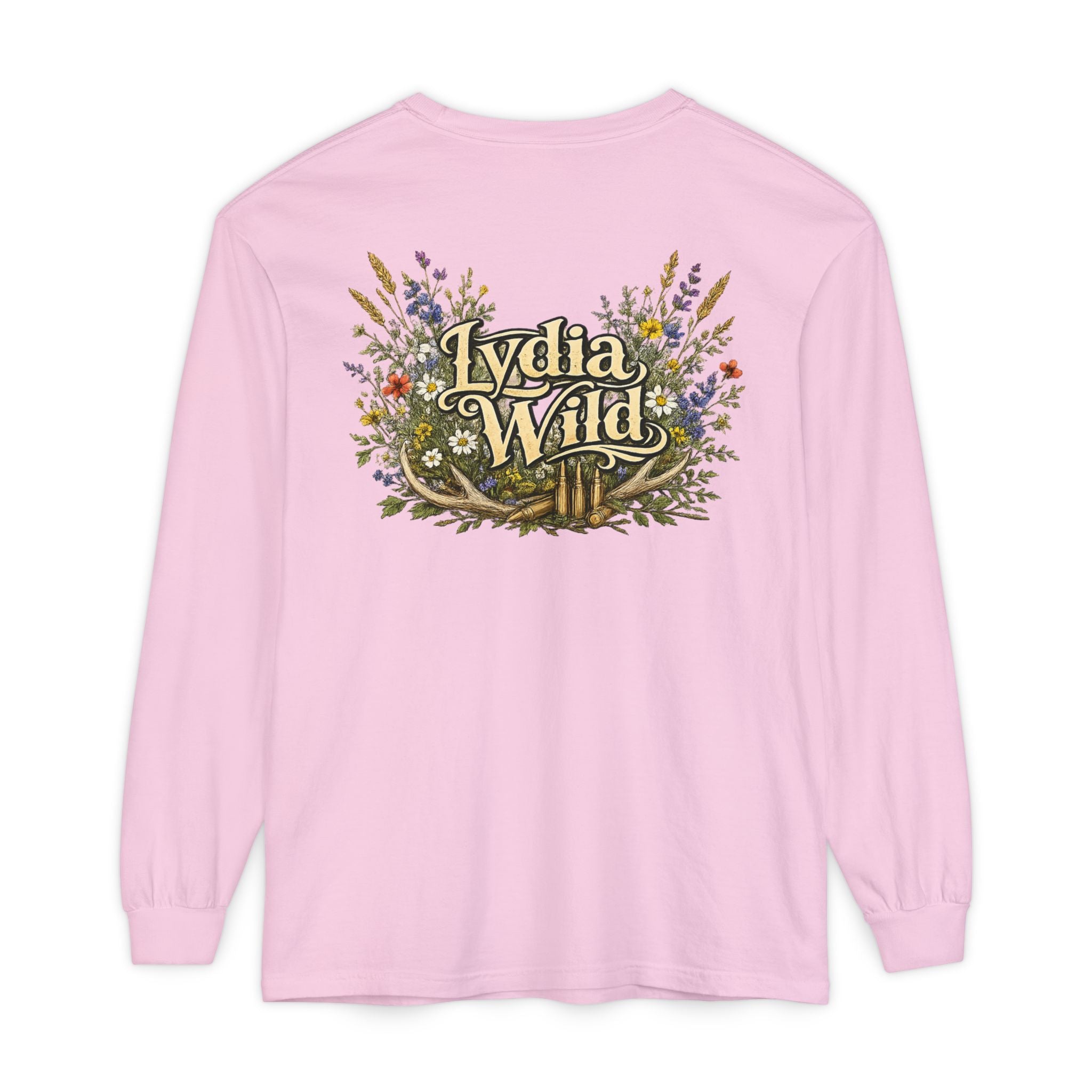 Lydia Wild Floral Logo Long Sleeve Tee