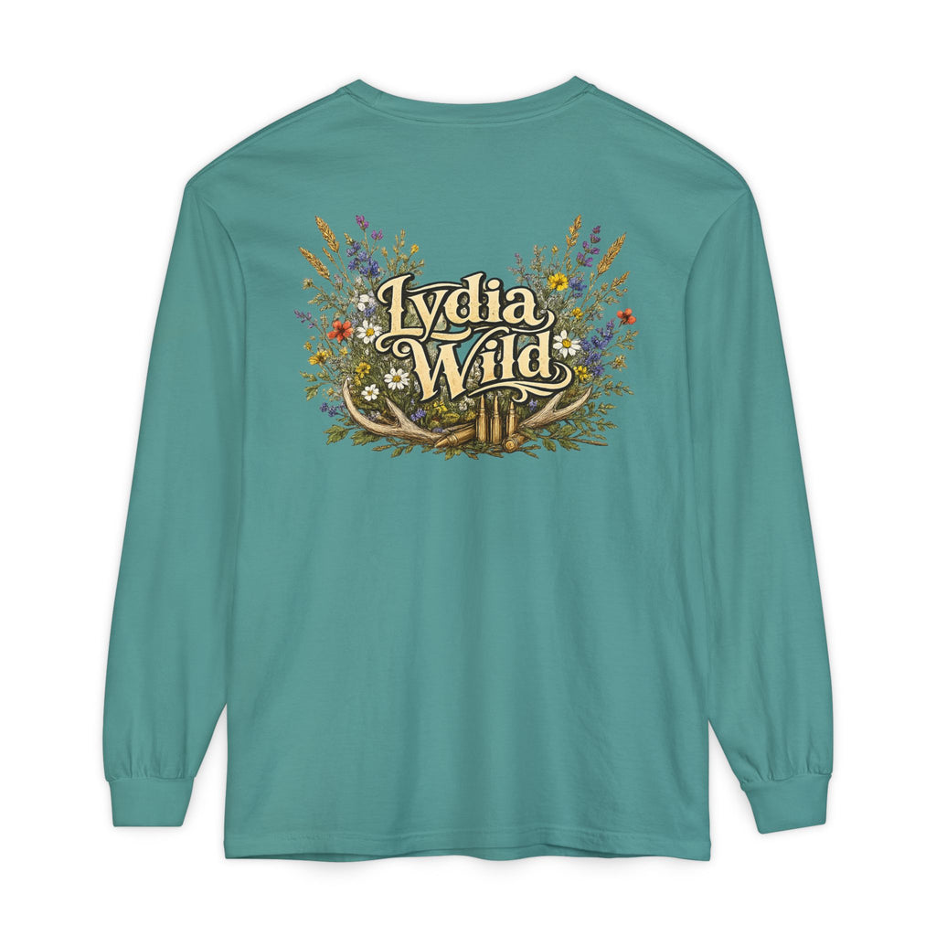Lydia Wild Floral Logo Long Sleeve Tee
