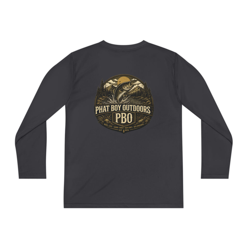 PBO Fishing long sleeve youth shirt