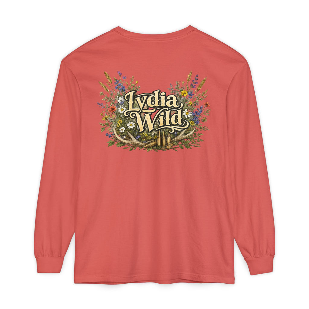 Lydia Wild Floral Logo Long Sleeve Tee