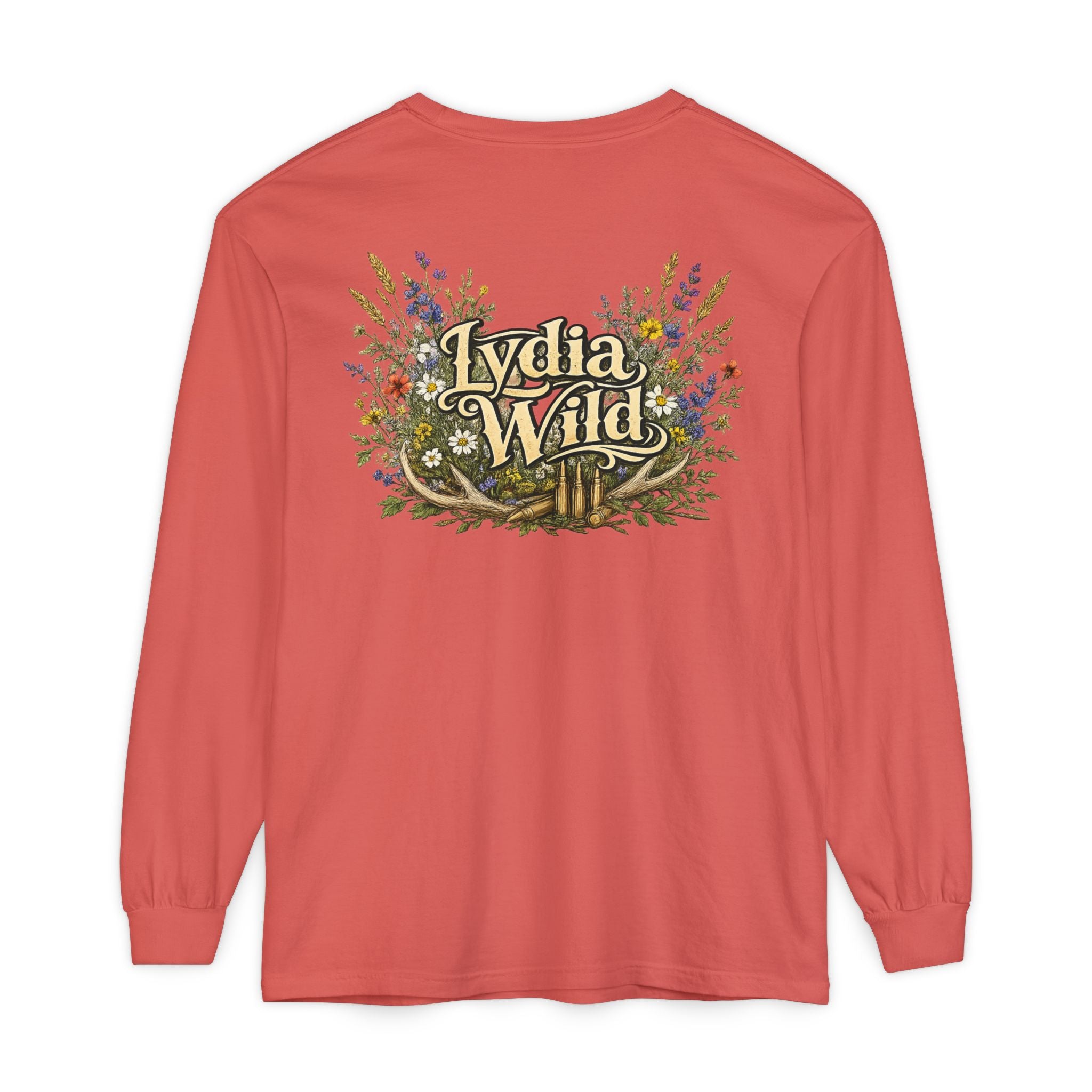 Lydia Wild Floral Logo Long Sleeve Tee