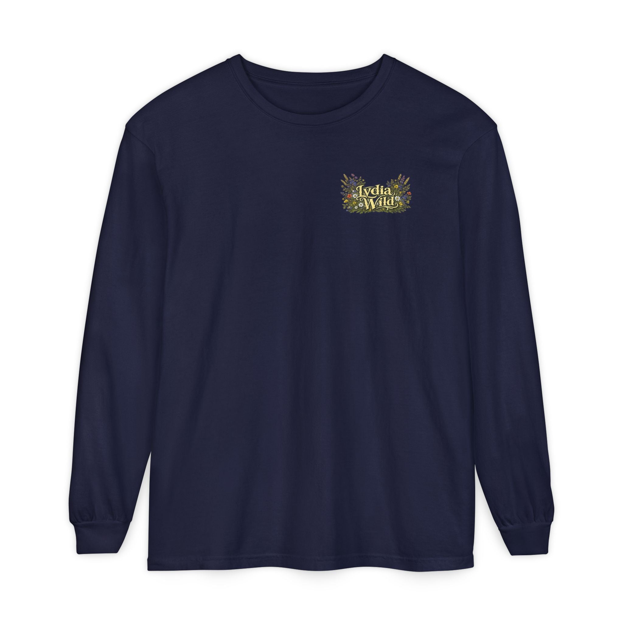 Lydia Wild Floral Logo Long Sleeve Tee