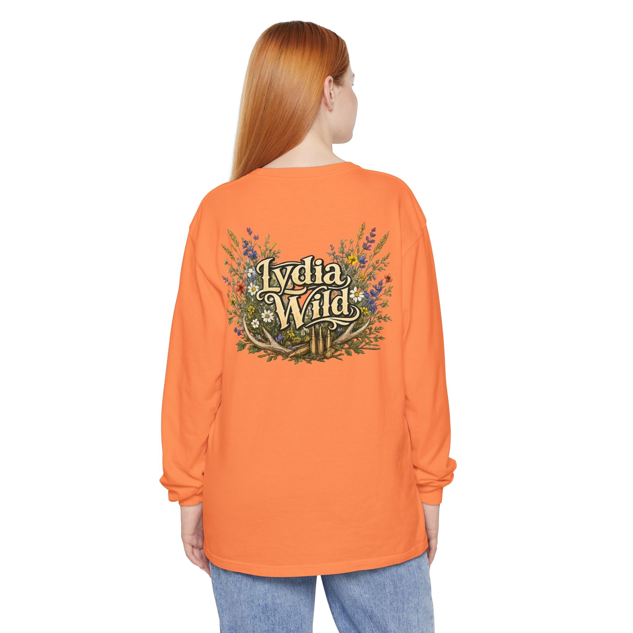 Lydia Wild Floral Logo Long Sleeve Tee