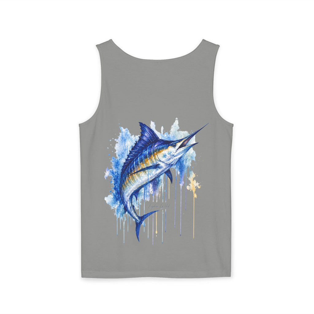 "Lydia Wild" Marlin Watercolor Tank Top