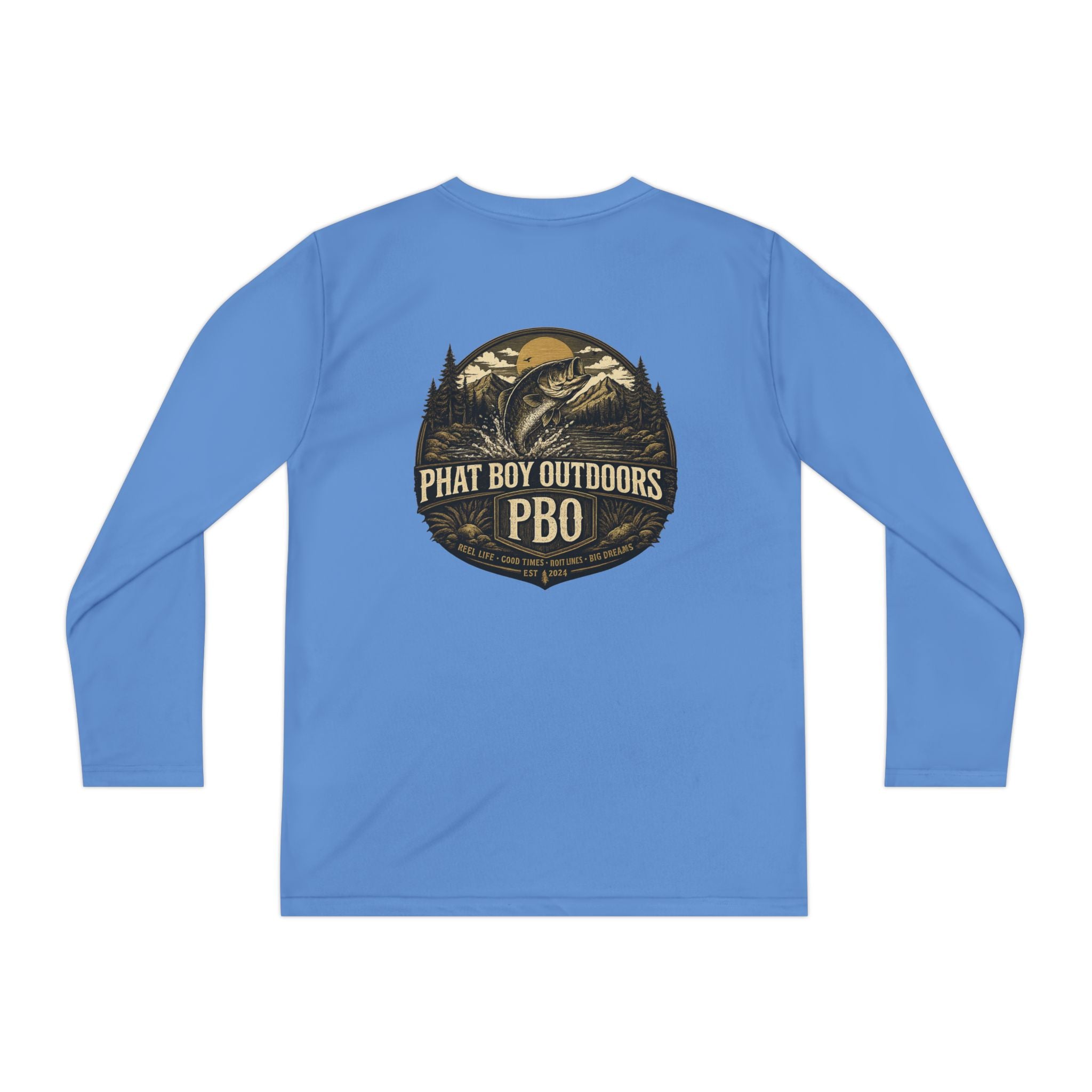 PBO Fishing long sleeve youth shirt