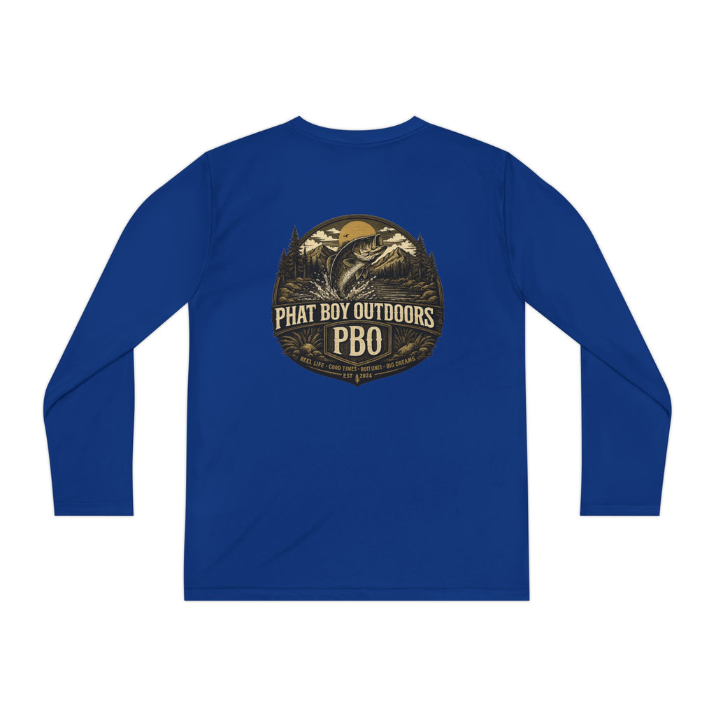 PBO Fishing long sleeve youth shirt