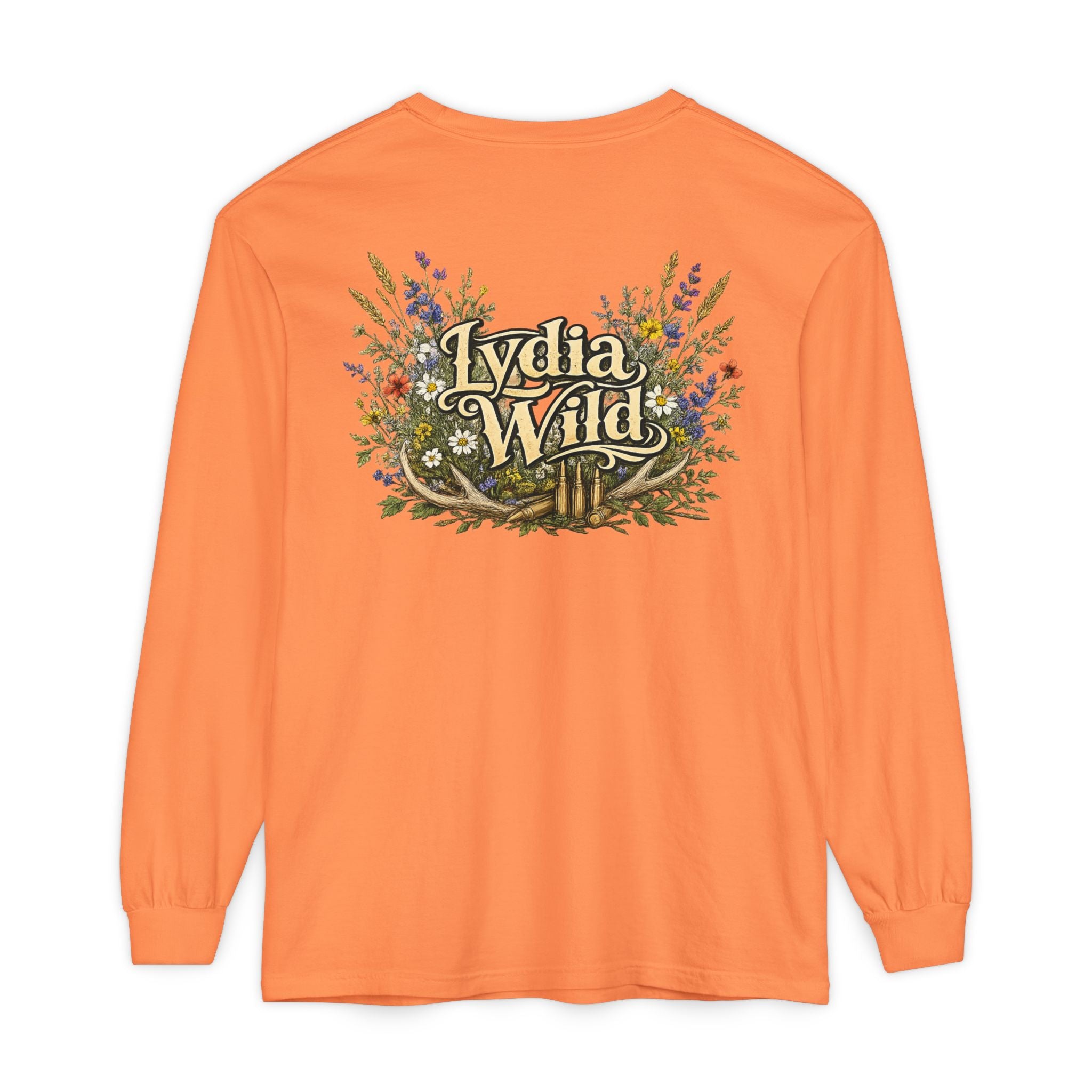 Lydia Wild Floral Logo Long Sleeve Tee