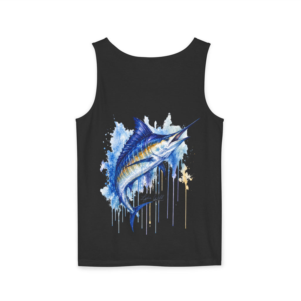 "Lydia Wild" Marlin Watercolor Tank Top