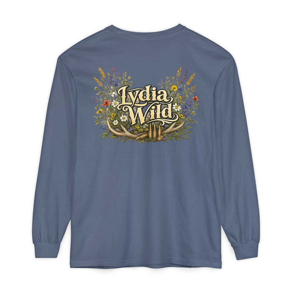 Lydia Wild Floral Logo Long Sleeve Tee