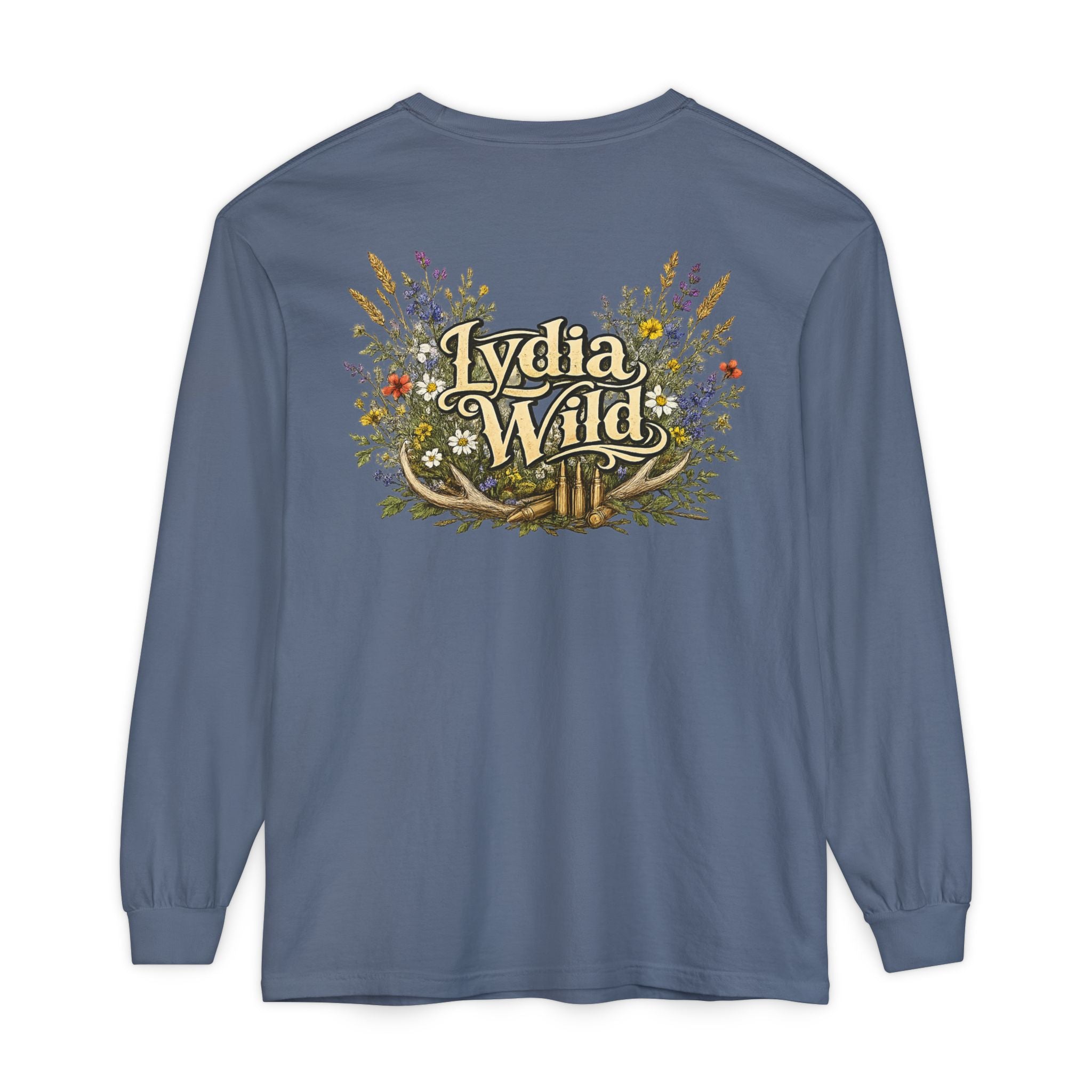 Lydia Wild Floral Logo Long Sleeve Tee