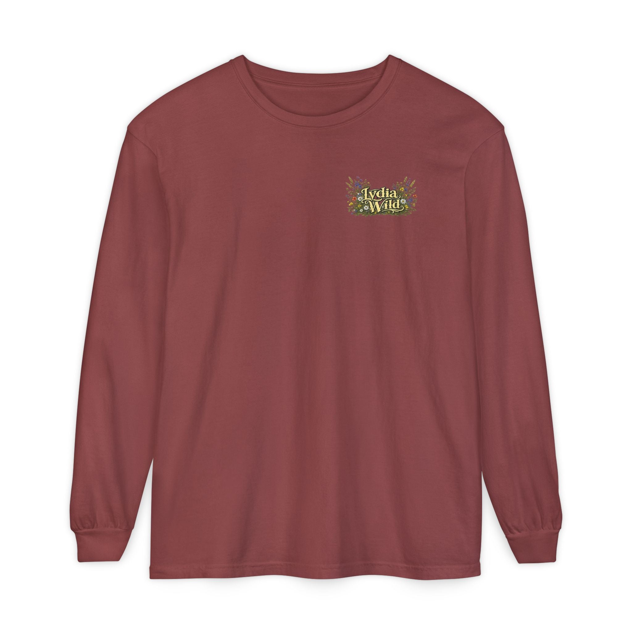 Lydia Wild Floral Logo Long Sleeve Tee