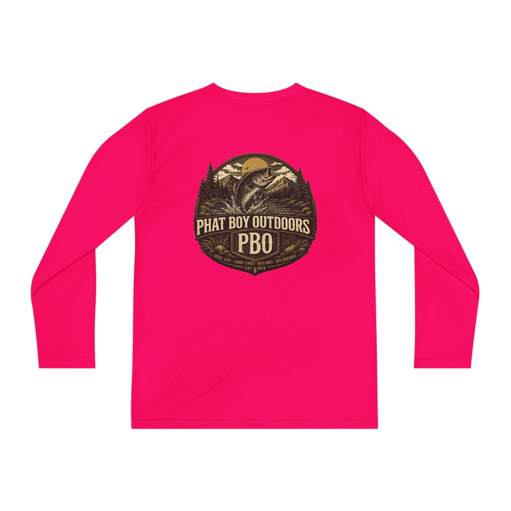 PBO Fishing long sleeve youth shirt