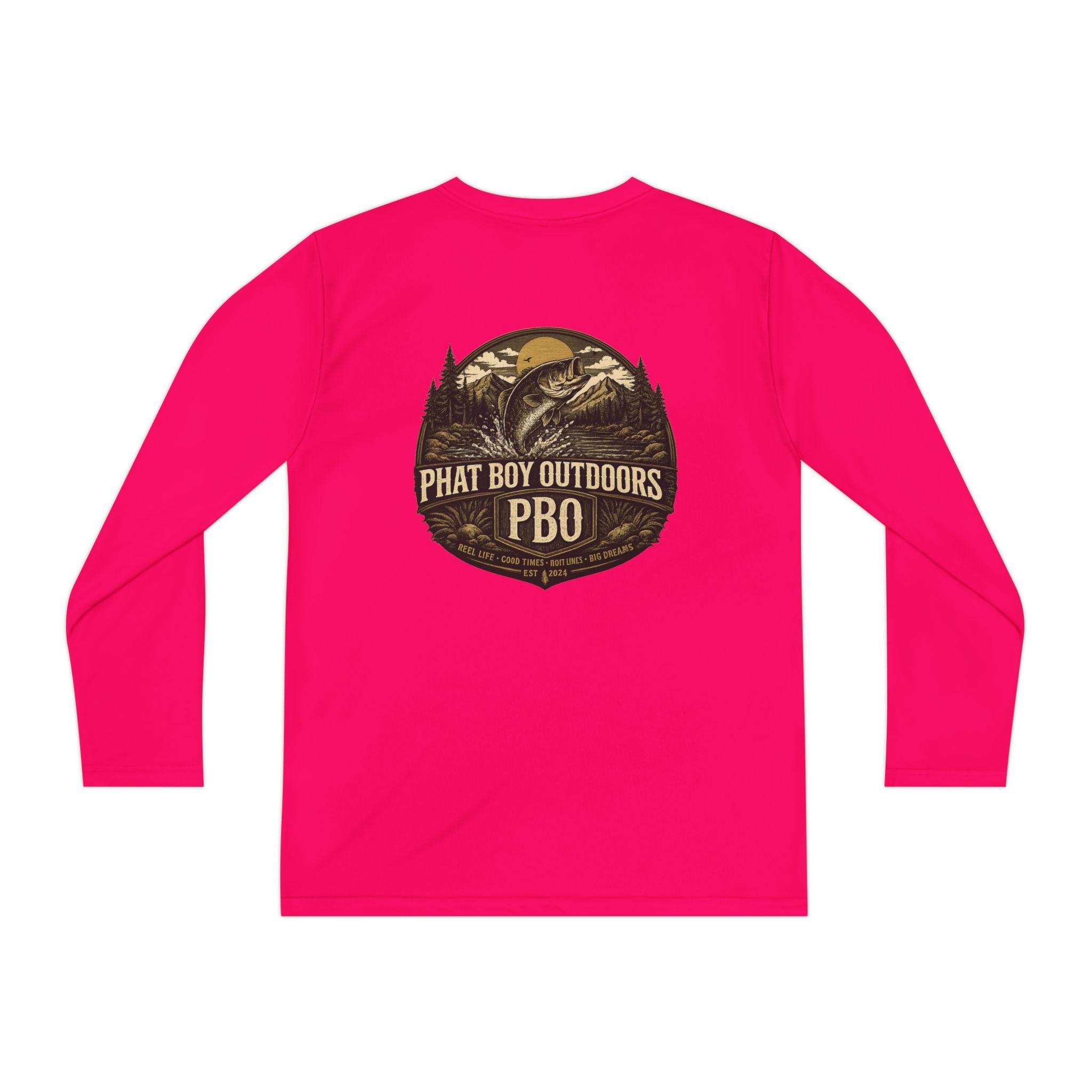 PBO Fishing long sleeve youth shirt