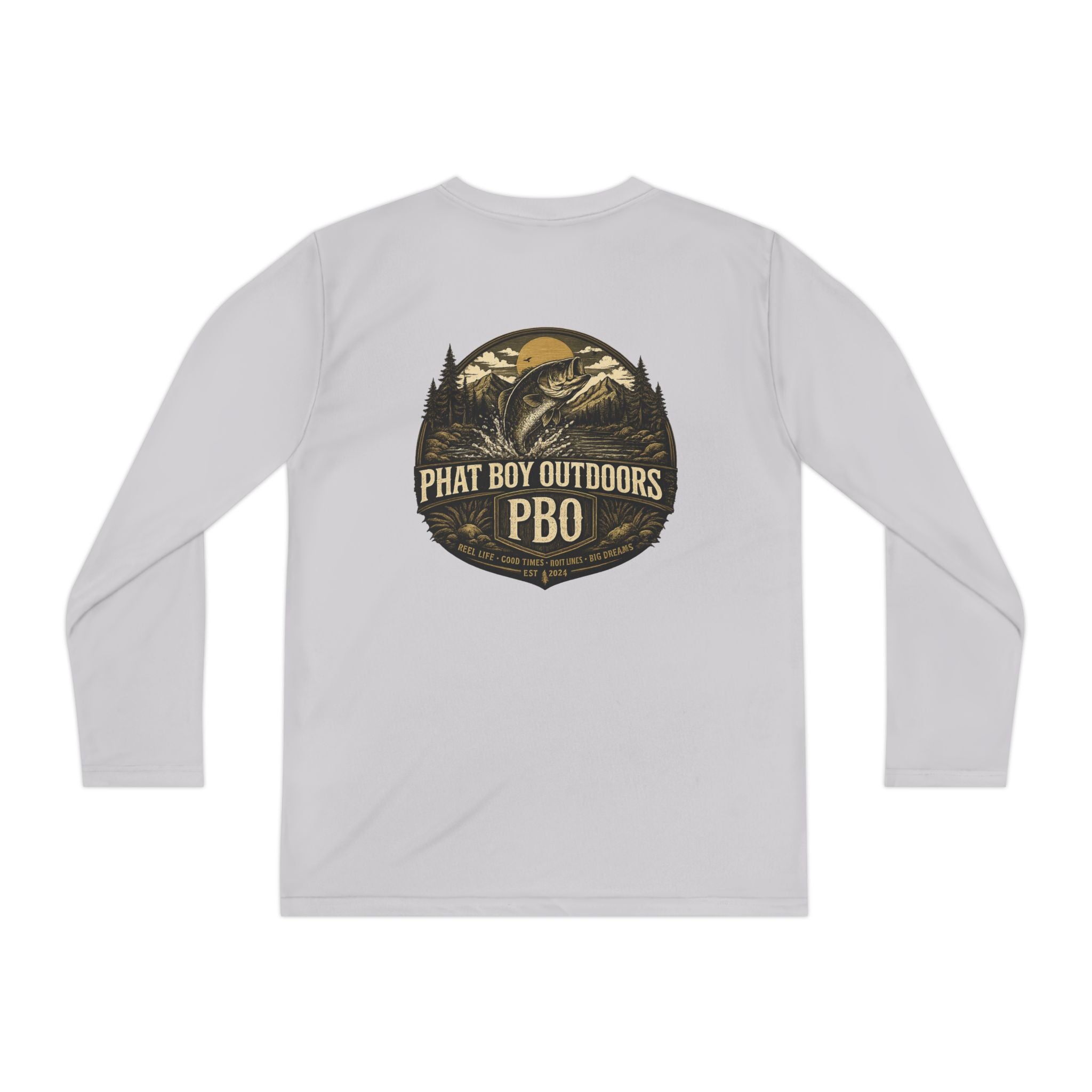 PBO Fishing long sleeve youth shirt