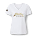 "Lydia Wild" Deer Watercolor V-Neck Tee