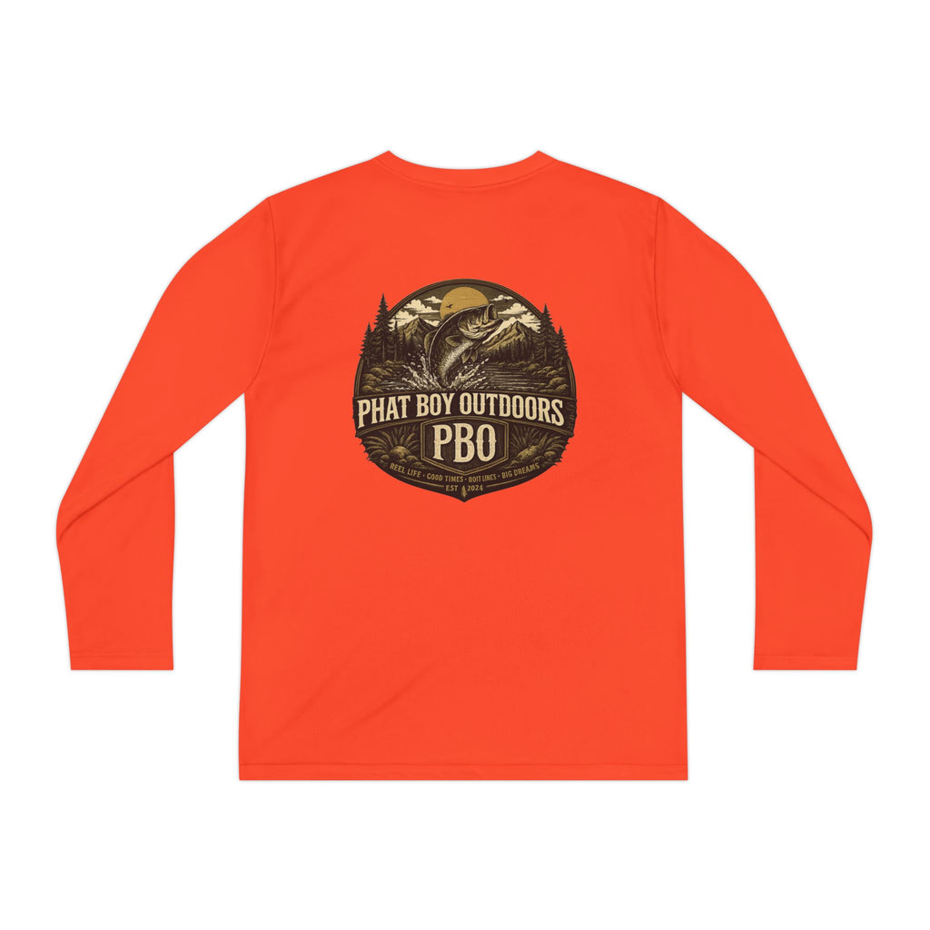 PBO Fishing long sleeve youth shirt