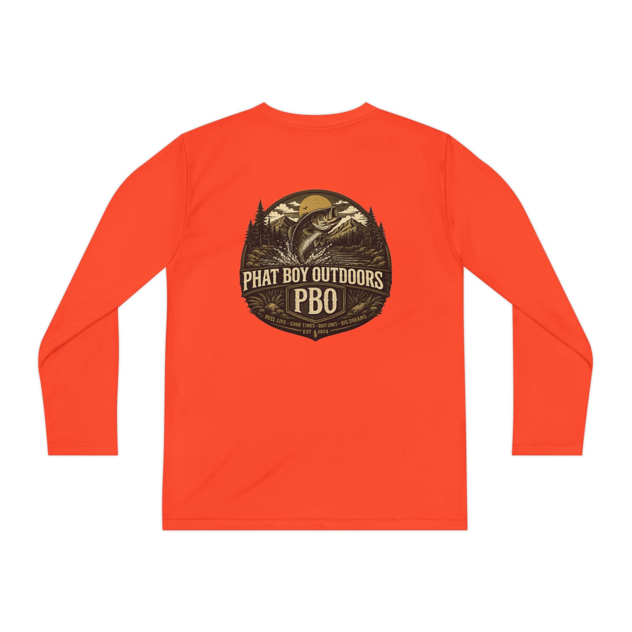 PBO Fishing long sleeve youth shirt