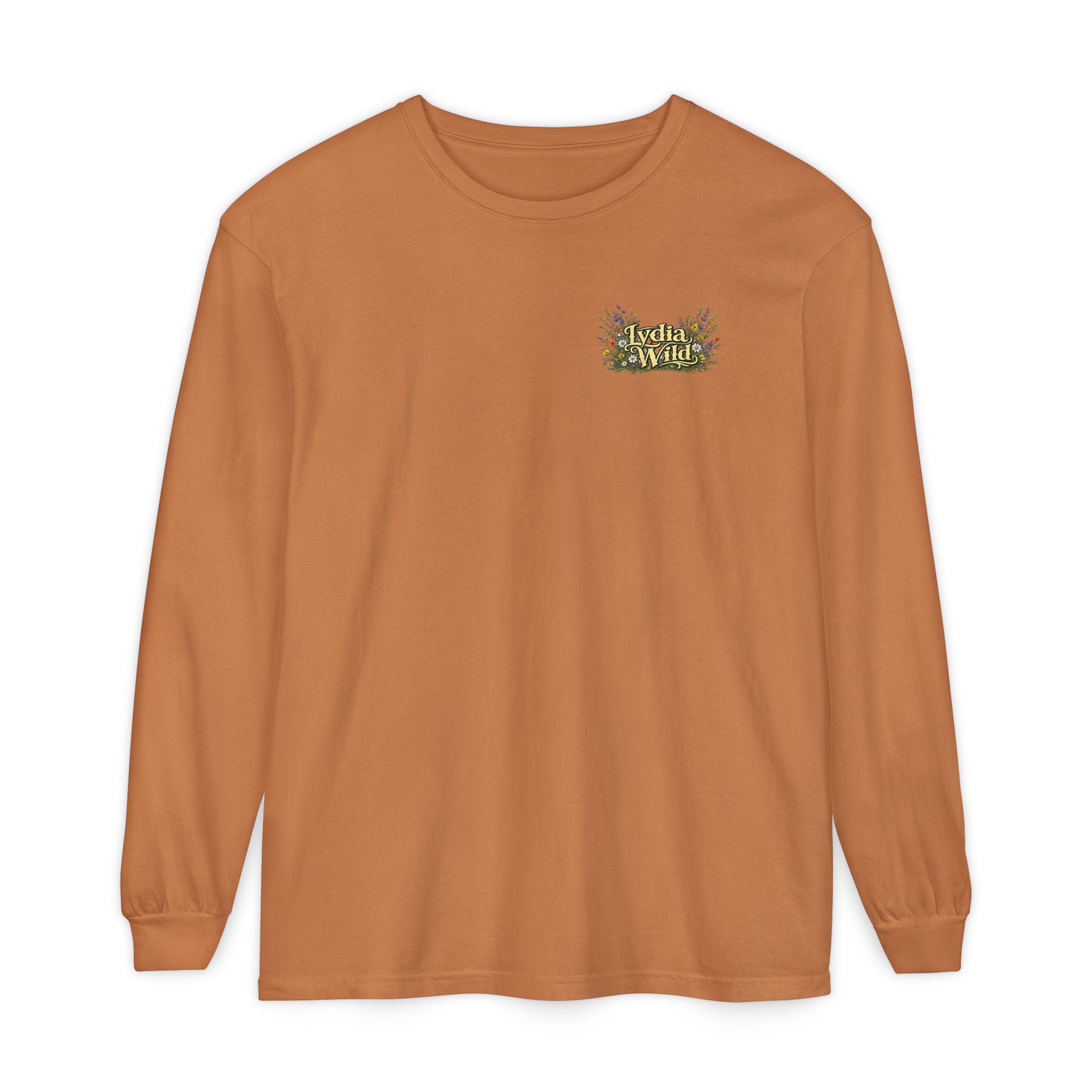 Lydia Wild Floral Logo Long Sleeve Tee