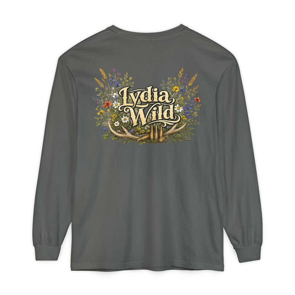 Lydia Wild Floral Logo Long Sleeve Tee