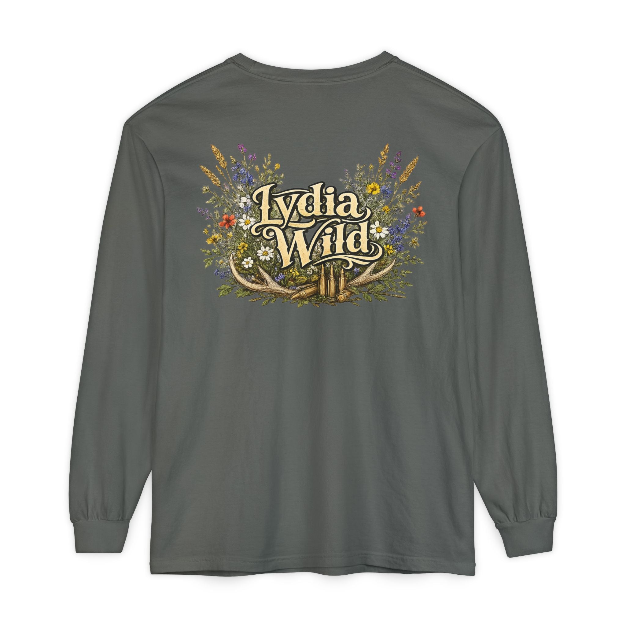 Lydia Wild Floral Logo Long Sleeve Tee
