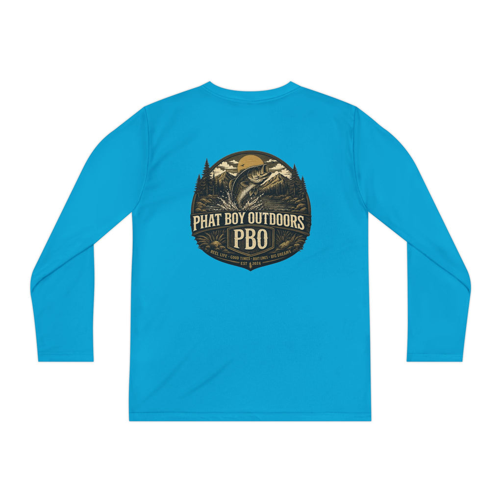 PBO Fishing long sleeve youth shirt