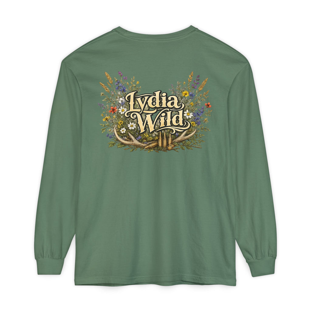 Lydia Wild Floral Logo Long Sleeve Tee