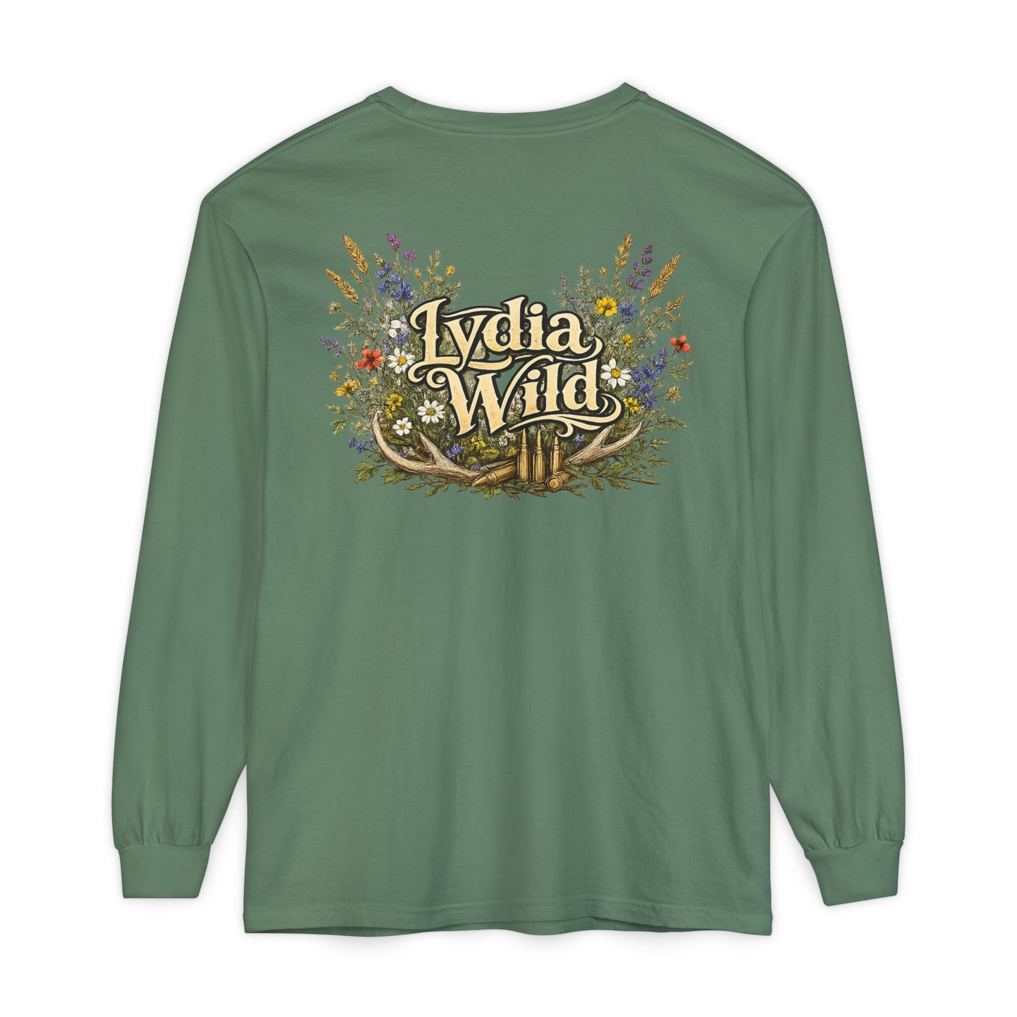 Lydia Wild Floral Logo Long Sleeve Tee