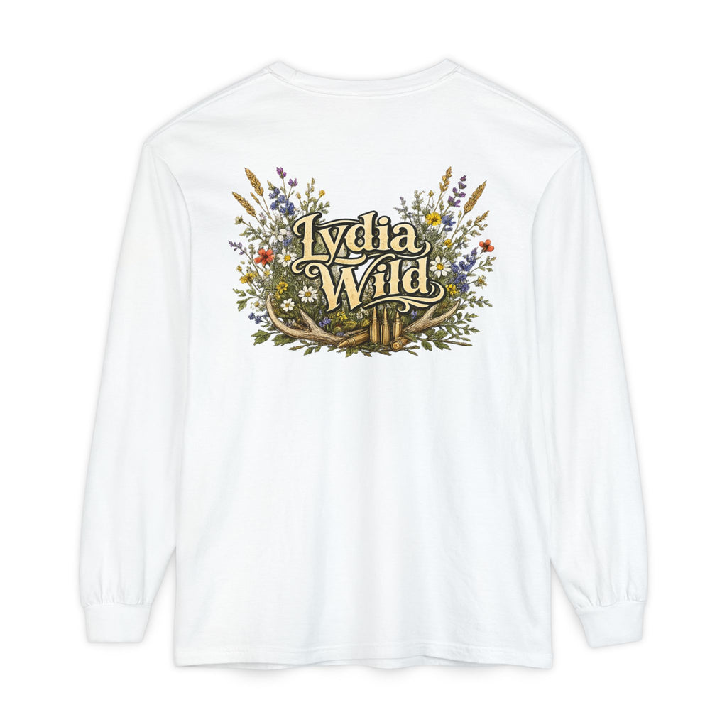 Lydia Wild Floral Logo Long Sleeve Tee