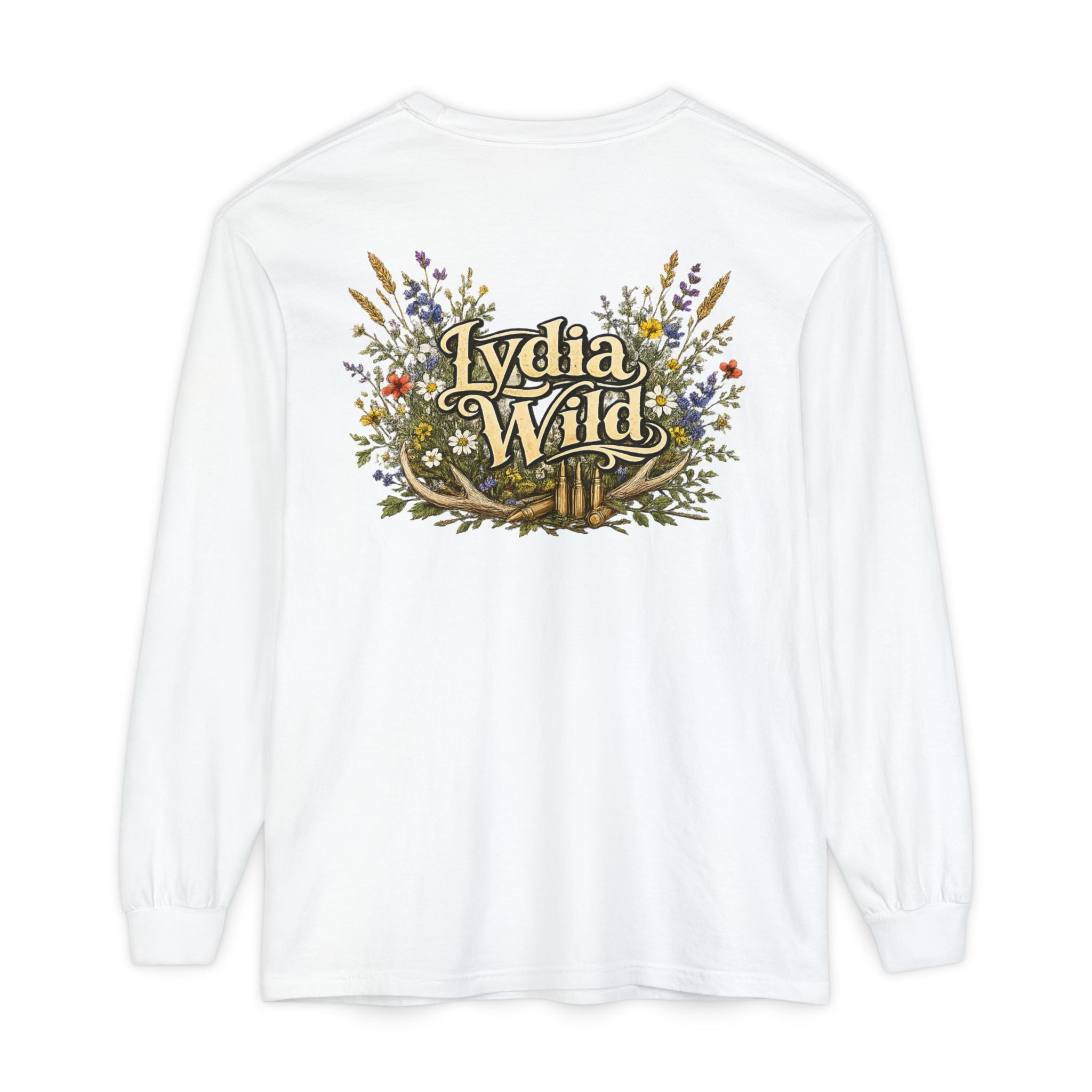 Lydia Wild Floral Logo Long Sleeve Tee