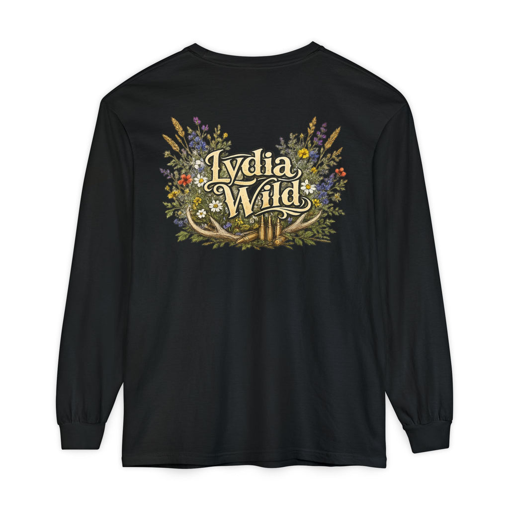 Lydia Wild Floral Logo Long Sleeve Tee