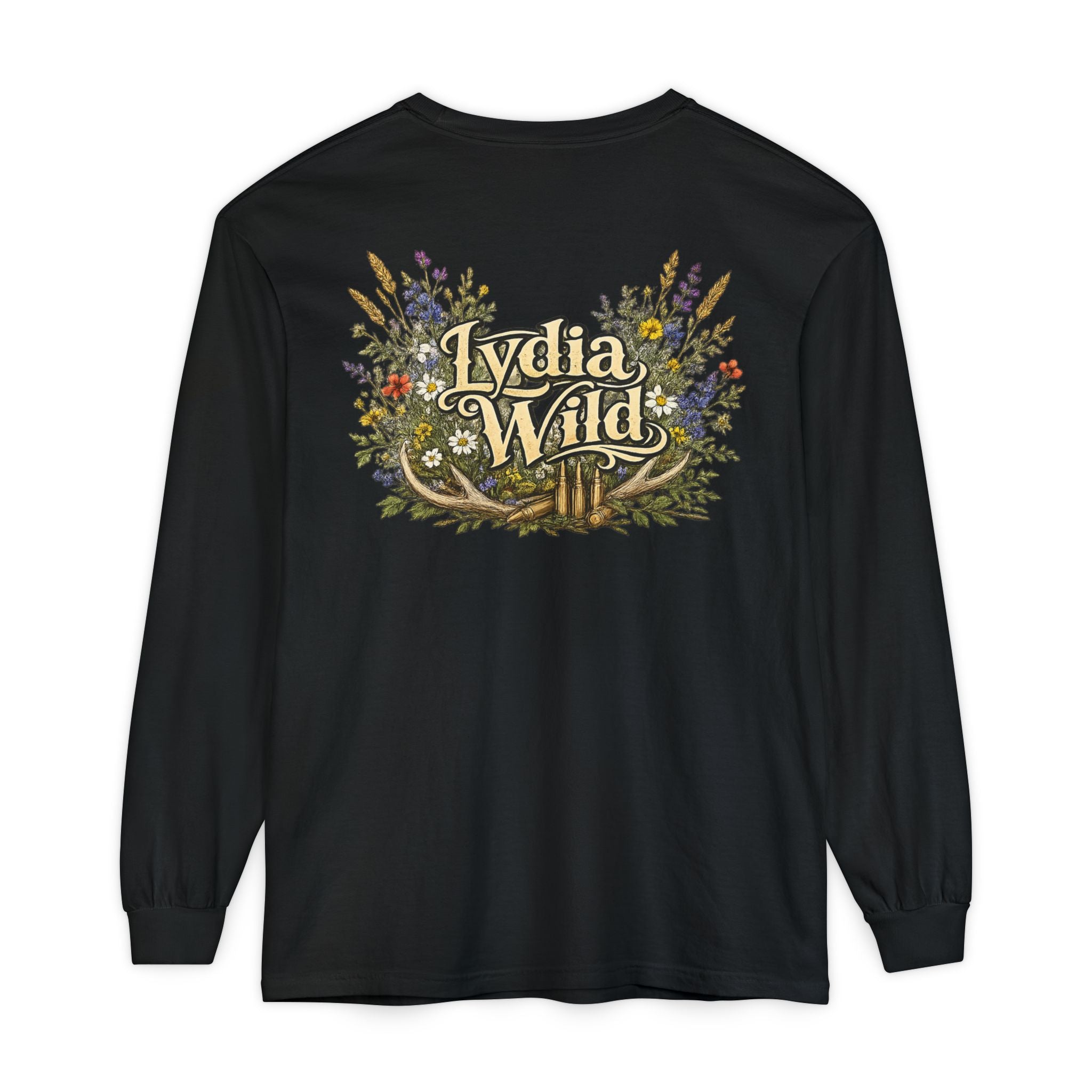 Lydia Wild Floral Logo Long Sleeve Tee