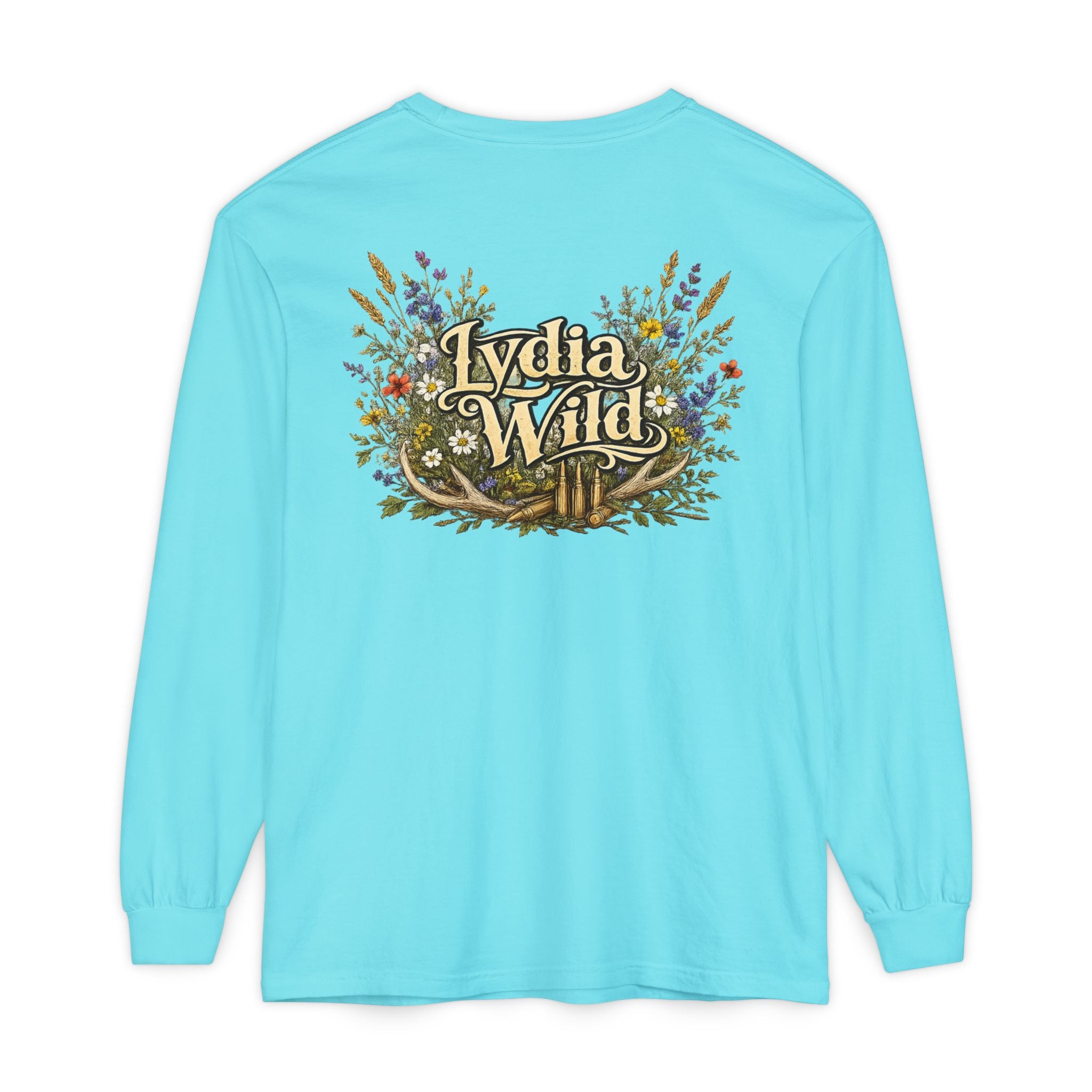Lydia Wild Floral Logo Long Sleeve Tee