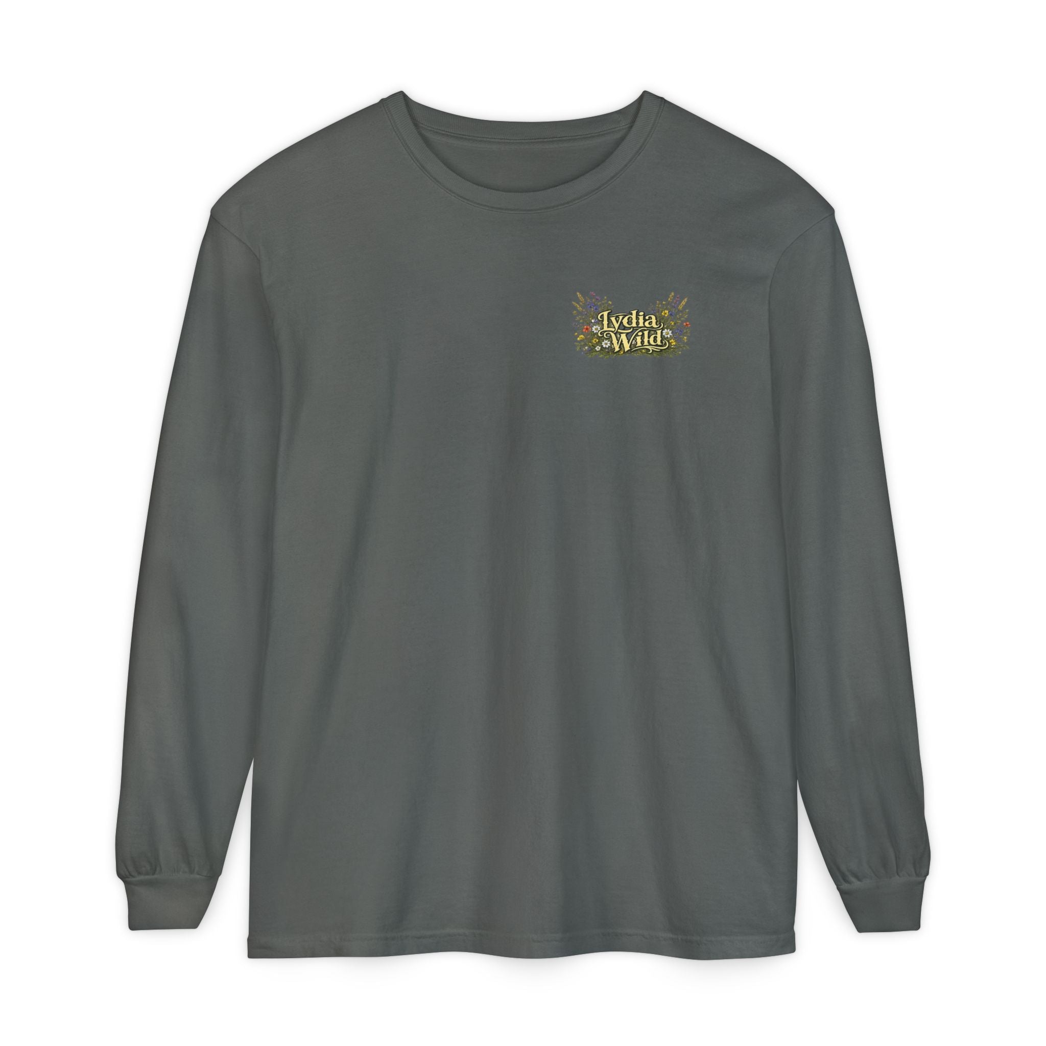 Lydia Wild Floral Logo Long Sleeve Tee