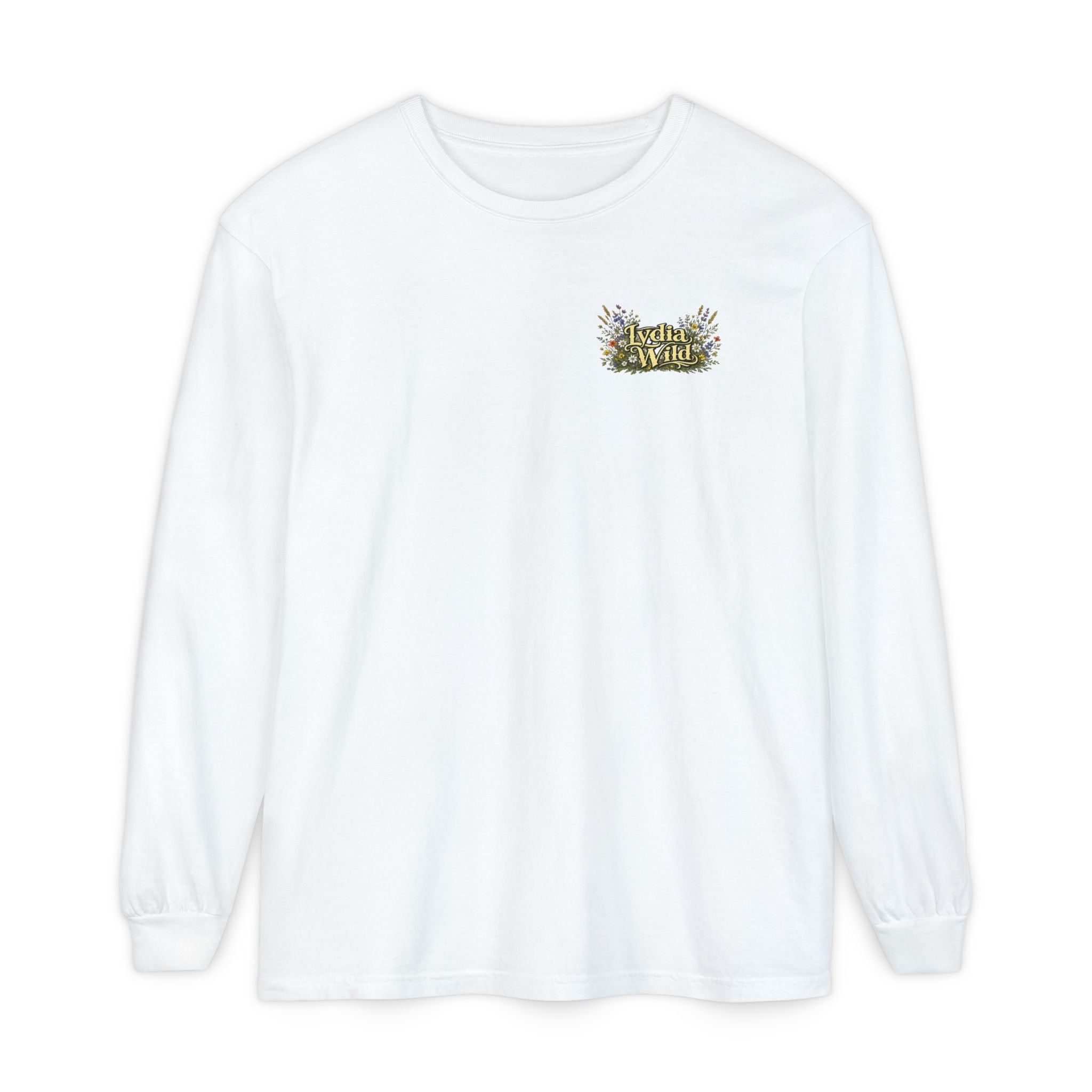 Lydia Wild Floral Logo Long Sleeve Tee
