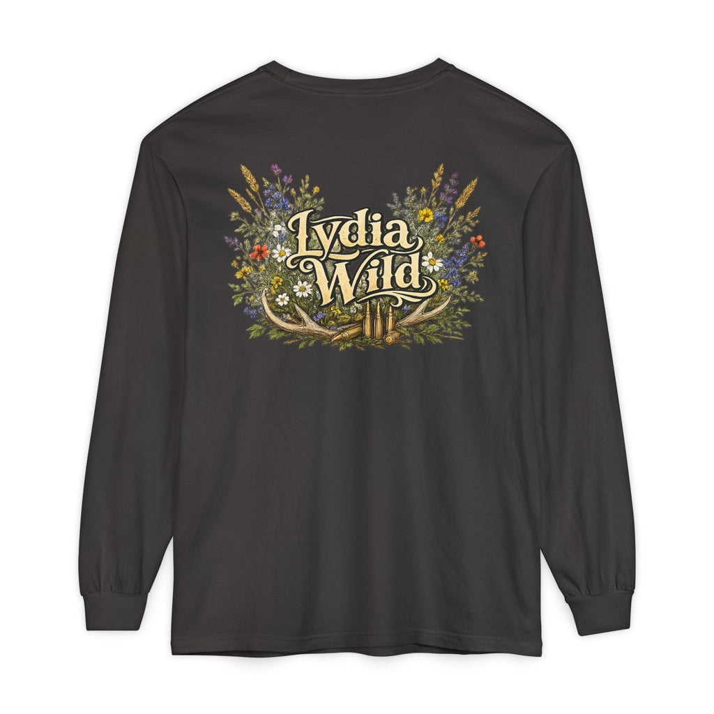Lydia Wild Floral Logo Long Sleeve Tee