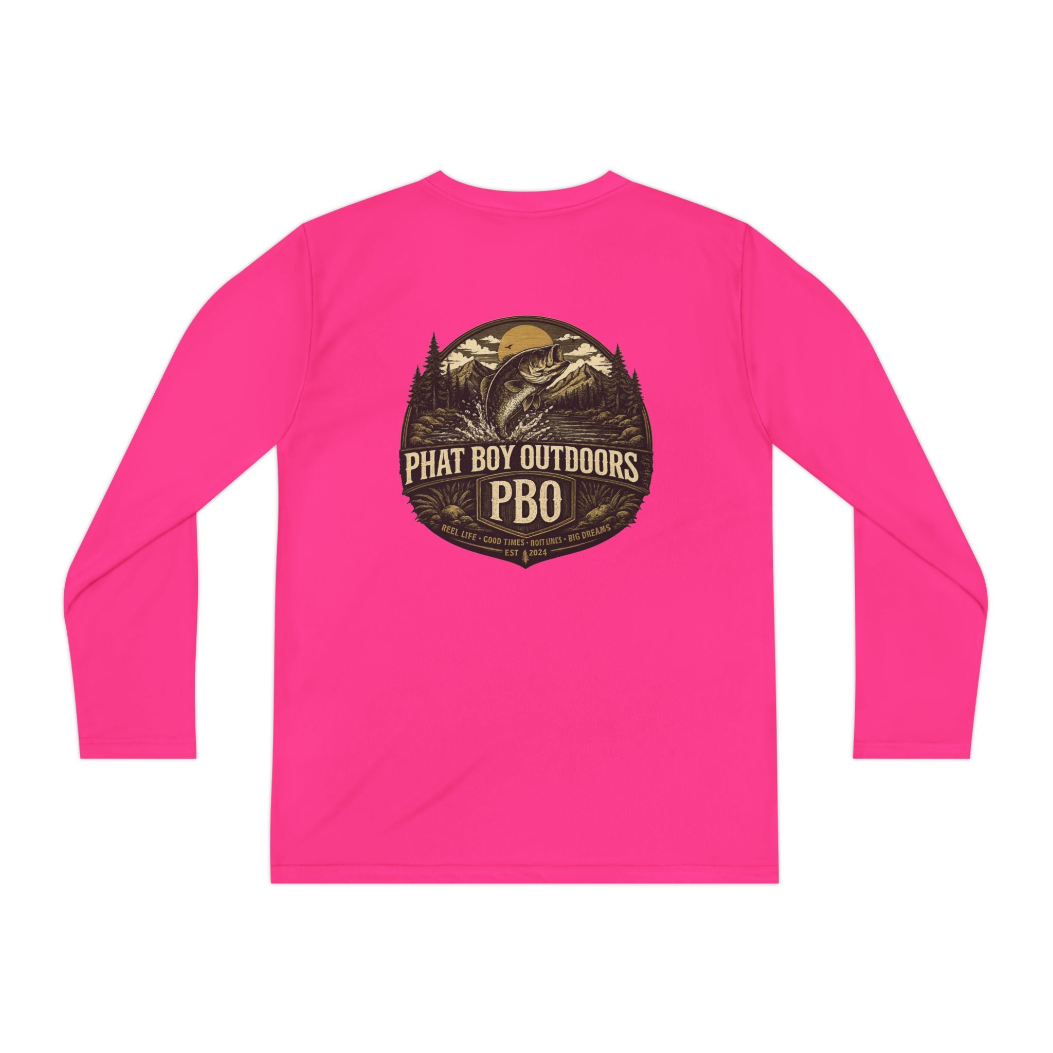 PBO Fishing long sleeve youth shirt