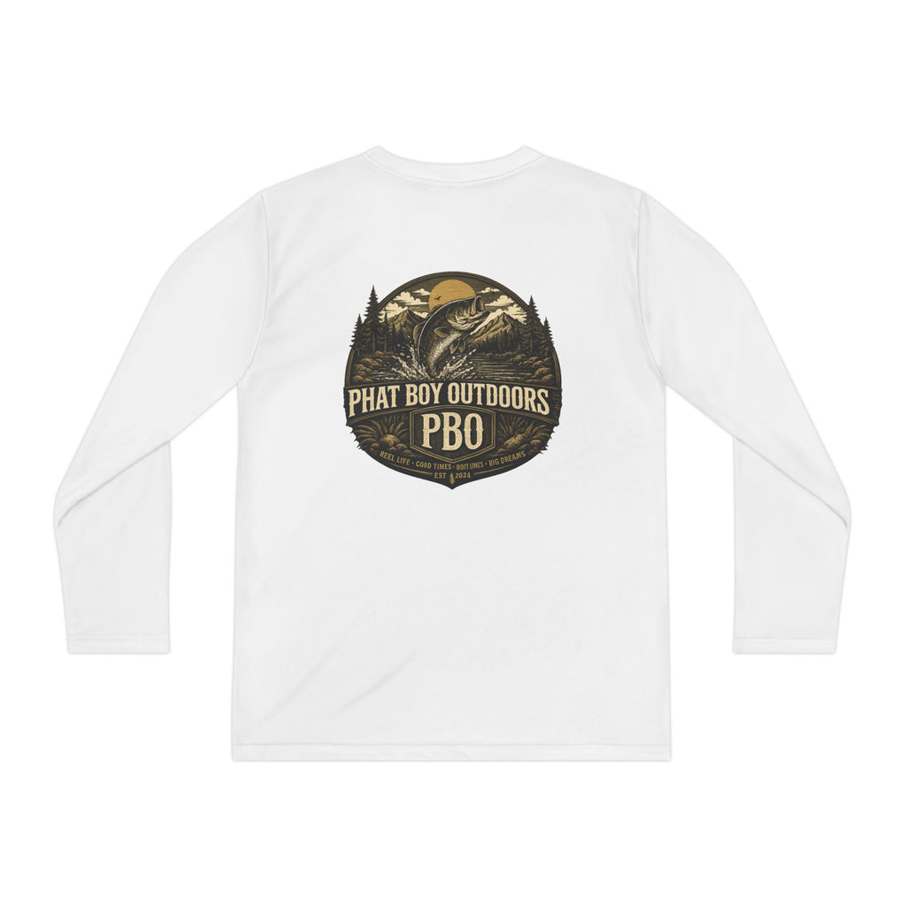 PBO Fishing long sleeve youth shirt