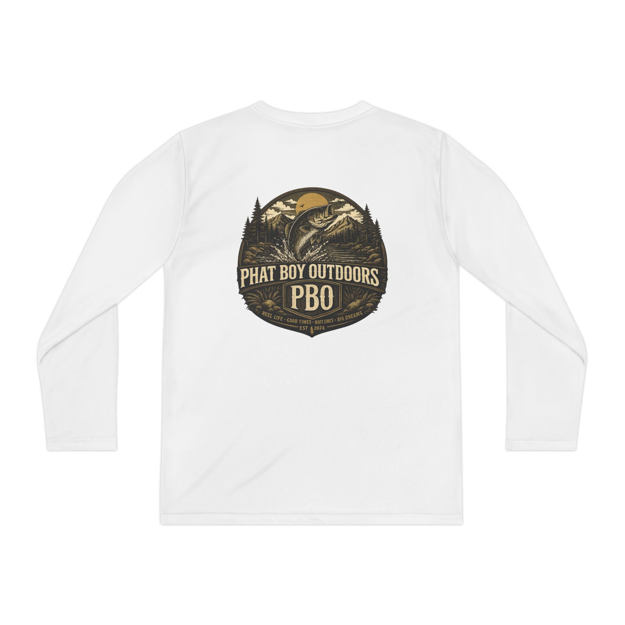 PBO Fishing long sleeve youth shirt