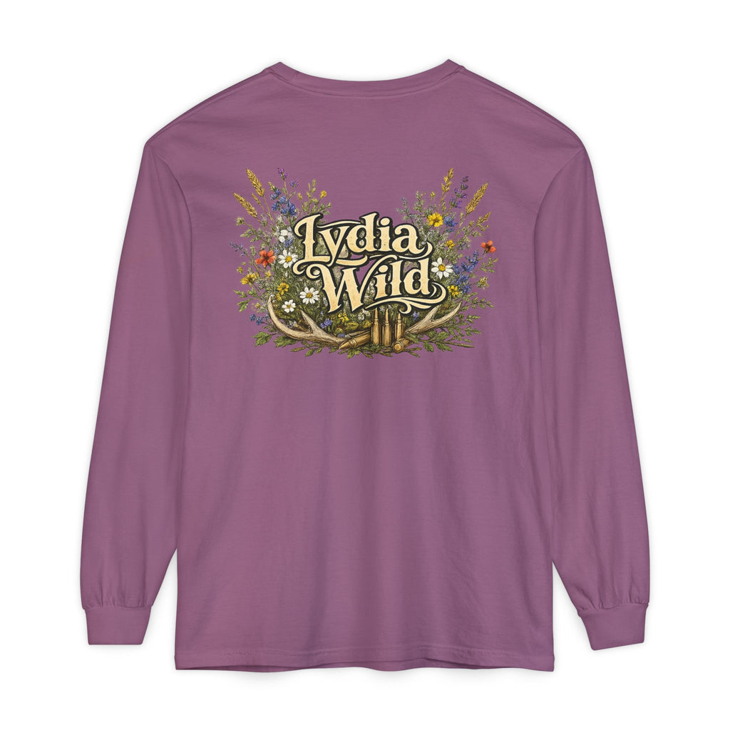 Lydia Wild Floral Logo Long Sleeve Tee