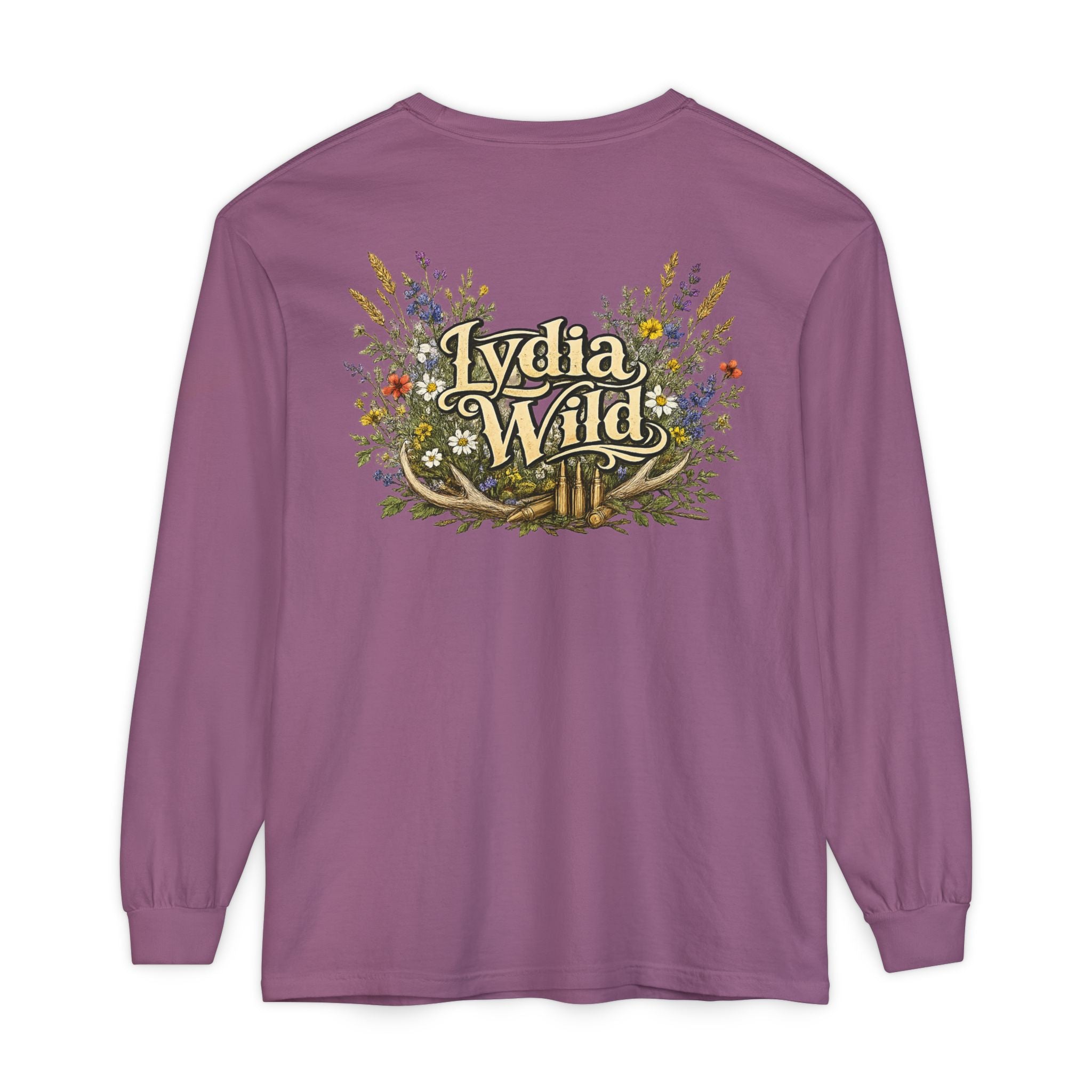 Lydia Wild Floral Logo Long Sleeve Tee