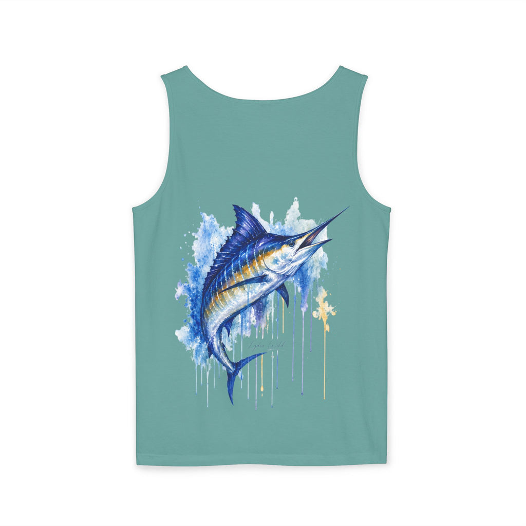 "Lydia Wild" Marlin Watercolor Tank Top